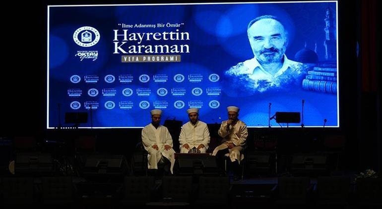 İlahiyatçı- İslam Hukukçusu Hayrettin Karaman'a vefa programı