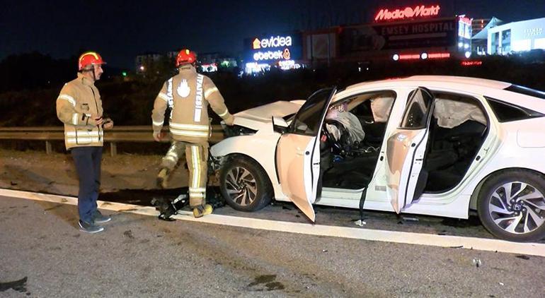 Tiyatro oyuncusu Shpresa Gerxhaliu'nun kullandığı otomobil kaza yaptı