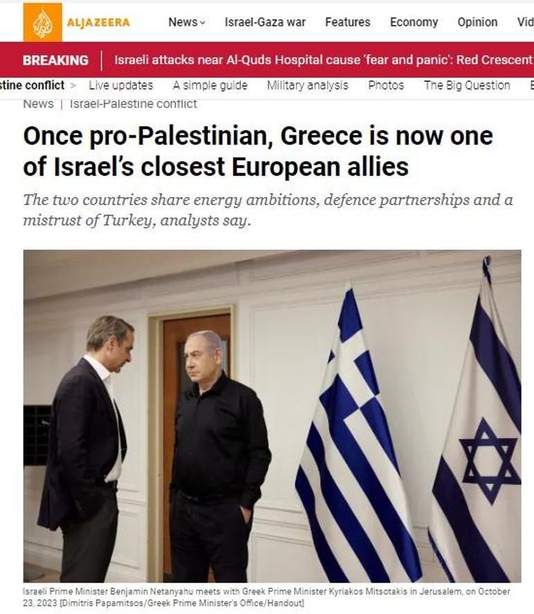 Al Jazeera yazdı: Türkiye, Yunanistan ve İsrail'i aynı hizaya çekti!
