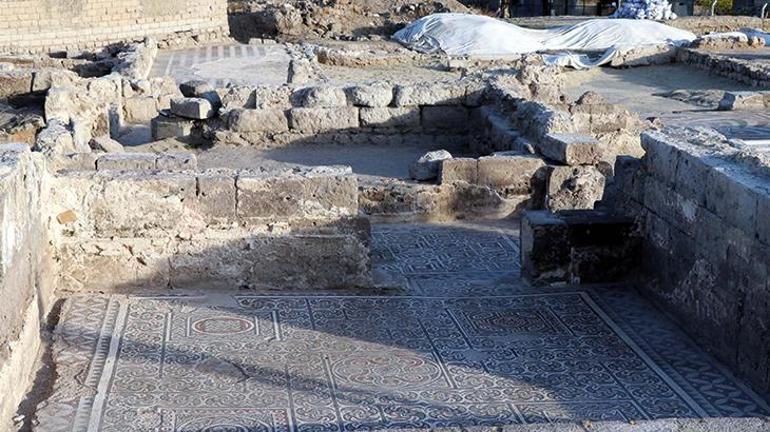 Kayseri'de mozaik kazı çalışmasında alanın büyüklüğü 600 metrekareye çıktı