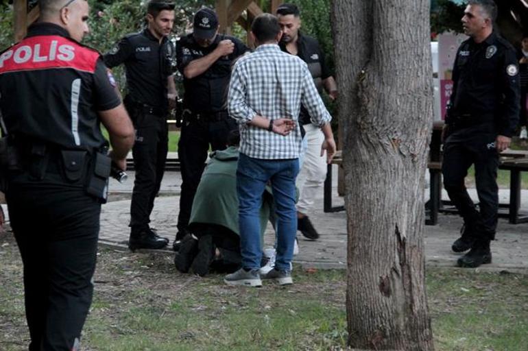 Polis seferber oldu, ağlayarak sevgilisinin ayaklarına kapandı!