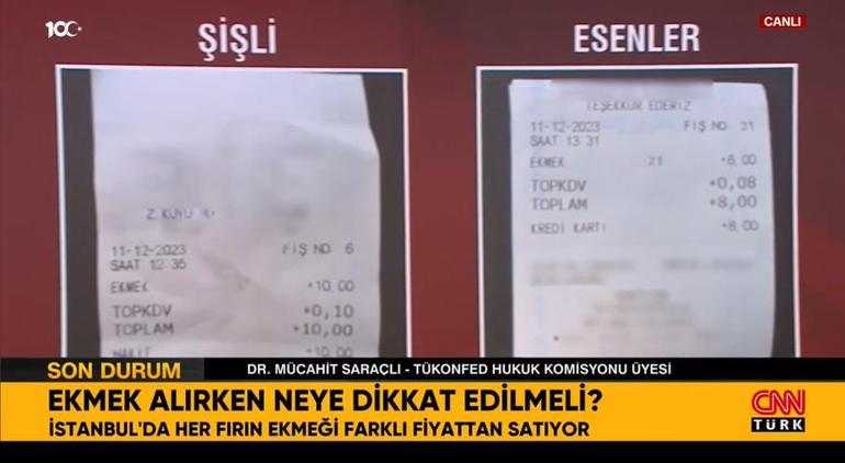 İstanbul'da ekmek neden farklı fiyatlara satılıyor? Vali Gül: Ekmeğin fiyatı 6.5 TL