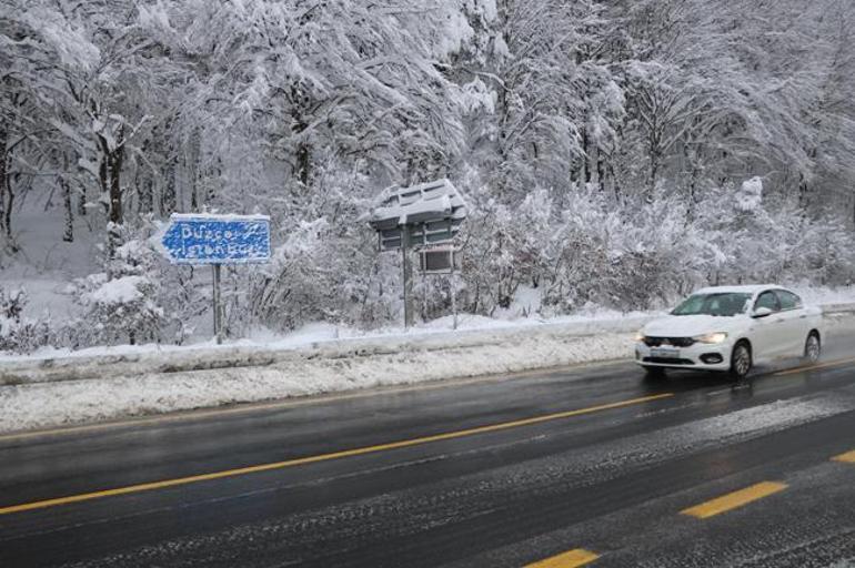 Kar yağışı durdu, Bolu Dağı geçişi trafiğe açıldı!