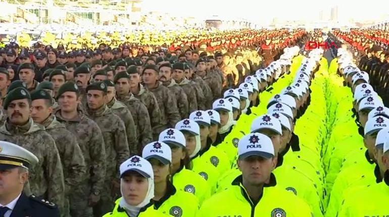 6 bin 992 polis göreve başladı! Cumhurbaşkanı Erdoğan'dan yerel seçim mesajı