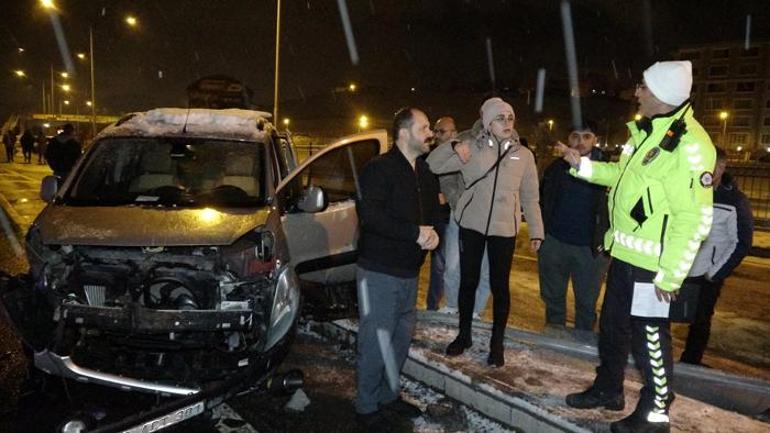 Erzurum'da buzlanma kazayı beraberinde getirdi! 30 araç birbirine girdi