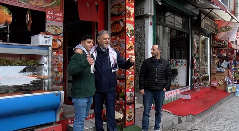 Yeniden Refah Partisi İstanbul Adayı Altınöz Fatih'te esnafı ziyaret etti