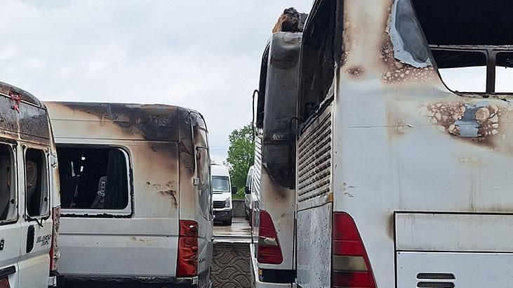 15 araç kül oldu! Hasarın boyutu gün ağarınca ortaya çıktı